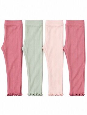 Jumping Beans Garanimals 4 Piece Multi Colored Leggings Girls 18m